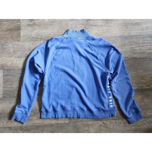PINK Victoria’s Secret Purple Pullover Half Zip Jacket Sz Large - Picture 3 of 3